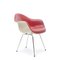 Mid-Century Red Leather Dax Dining Chair by Charles & Ray Eames for Herman Miller 1