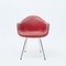 Silla de comedor Dax Mid-Century de cuero rojo de Charles & Ray Eames para Herman Miller, Imagen 11