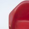 Sedia da pranzo Dax Mid-Century in pelle rossa di Charles & Ray Eames per Herman Miller, Immagine 2