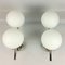 Vintage Double Opaline Globe Wall Lights, 1960s, Set of 2 9