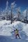 A Skier in Vermont Oversize C Print Framed in Black by Slim Aarons, Image 1