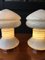 Mid-Century White and Grit Green Table Lamps, Set of 2, Image 5