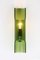 Italian Green Acrylic Glass Sconce from Guzzini / Meblo 3