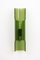 Italian Green Acrylic Glass Sconce from Guzzini / Meblo 1