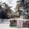 Antigua Beach Club Oversize C Print Framed in Black by Slim Aarons 1