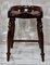 Antique Mahogany Saddle Stool 1