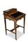 Early 20th Century Oak Desk On Brass Castors with & Black Leather Inlay, Image 3