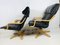Mid-Century Swedish Leather Swivel Chairs, 1970s, Set of 2, Image 13