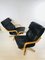 Mid-Century Swedish Leather Swivel Chairs, 1970s, Set of 2 8
