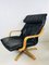Mid-Century Swedish Leather Swivel Chairs, 1970s, Set of 2 1