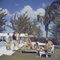 At Lyford Cay Oversize C Print Framed in White by Slim Aarons, Image 1