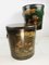 Antique Chinese Hand-Painted Lacquered Rise Barrels, 1850s, Set of 2 2