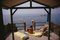 Beach Hut con stampa C oversize di Antibes e cornice bianca di Slim Aarons, Immagine 1