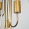 Brass and Brass 6-Light Chandelier Lantern from Lamtern Milano, 1970s 8