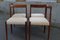 Vintage Minimalist Walnut Dining Chairs in Beige Suede from Lübke, 1960s, Set of 4 5