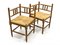 Vintage Turned Oak Corner Side Chairs, 1970s, Set of 2, Image 7
