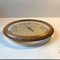 Vintage Japanese Oak Wall Clock with floating Dial, 1980s 3