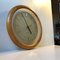 Vintage Japanese Oak Wall Clock with floating Dial, 1980s 1