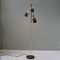 Mid-Century Modern Floor Lamp with Movable Cylindrical Shades in Chrome & Black, 1960s 1