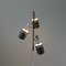 Mid-Century Modern Floor Lamp with Movable Cylindrical Shades in Chrome & Black, 1960s 3