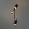 Mid-Century Modern Floor Lamp with Movable Cylindrical Shades in Chrome & Black, 1960s 13