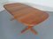 Teak Extendable Dining Table from Glostrup, 1960s, Image 6