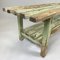 Vintage Industrial Wooden Bench with Original Paint, 1930s, Image 4