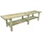 Vintage Industrial Wooden Bench with Original Paint, 1930s 1