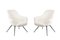 Cocktail Armchairs in Back Lacquered Metal, 1960s, Set of 2, Image 1