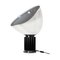 Black and White, Chrome & Clear Glass Taccia Table Lamp by Achille Castiglioni for Flos, 1990s, Image 7
