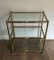 French Brass 3-Tier Console Table, 1970s, Image 1