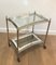 French Neoclassical Style Silver-Plated Drinks Trolley with Removable Trays, 1970s 1