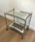 French Neoclassical Style Silver-Plated Drinks Trolley with Removable Trays, 1970s 3