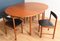 Teak Round Dining Table & Chairs Set from McIntosh, 1960s, Set of 5 9