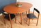 Teak Round Dining Table & Chairs Set from McIntosh, 1960s, Set of 5, Image 8
