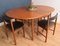 Teak Round Dining Table & Chairs Set from McIntosh, 1960s, Set of 5 7