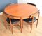 Teak Round Dining Table & Chairs Set by V B Wilkins for G-Plan, 1960s, Set of 5 3
