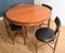 Teak Round Dining Table & Chairs Set by V B Wilkins for G-Plan, 1960s, Set of 5 5