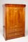 19th Century German Biedermeier Walnut 1-Door Wardrobe Cabinet, 1840s 12