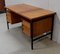 Eichenholz Furnier Schreibtisch mit Metallbeinen, 1940er 3