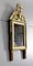 Espejo estilo Louis XVI antiguo pequeño de madera dorada, Imagen 2