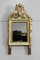 Specchio piccolo in stile Luigi XVI antico in legno dorato, Immagine 1