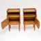 Vintage Italian Walnut Bedside Cabinets, 1960s, Set of 2 3