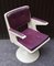 Desk Chair with Purple & White Plastic on Tulip Base, 1970s, Image 9