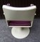Desk Chair with Purple & White Plastic on Tulip Base, 1970s, Image 6