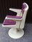 Desk Chair with Purple & White Plastic on Tulip Base, 1970s 5