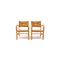 Mid-Century Scandinavian Beech Armchairs, Set of 2 3