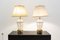 Vintage Bronze and Cut Glass Table Lamps, 1980s, Set of 2 2