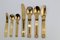 24K Gold-Plated Culinar Cutlery by Carl Auböck for Collini, 1970s, Set of 7, Image 1