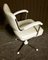 Swiveling Tubular Steel Chair with White Leatherette Upholstery, 1950s 5